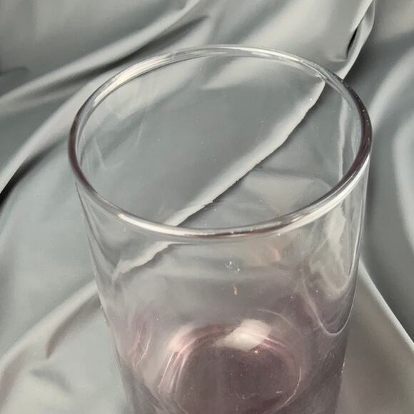 Hand Blown Purple Glass Vase Tumbler | Modern Minimalist | 6.5x3 - Picture 4 of 4